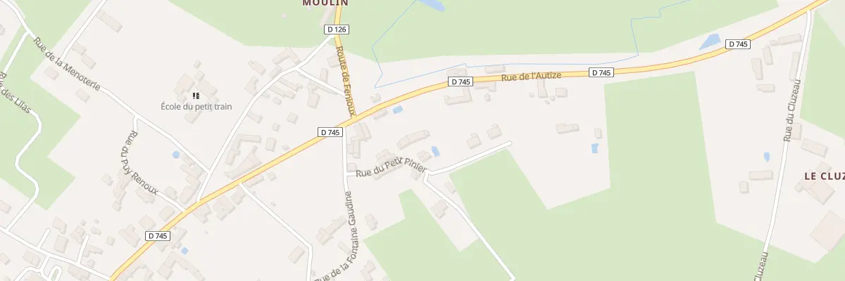 Plan du 7 Rue du Petit Pinier à Béceleuf