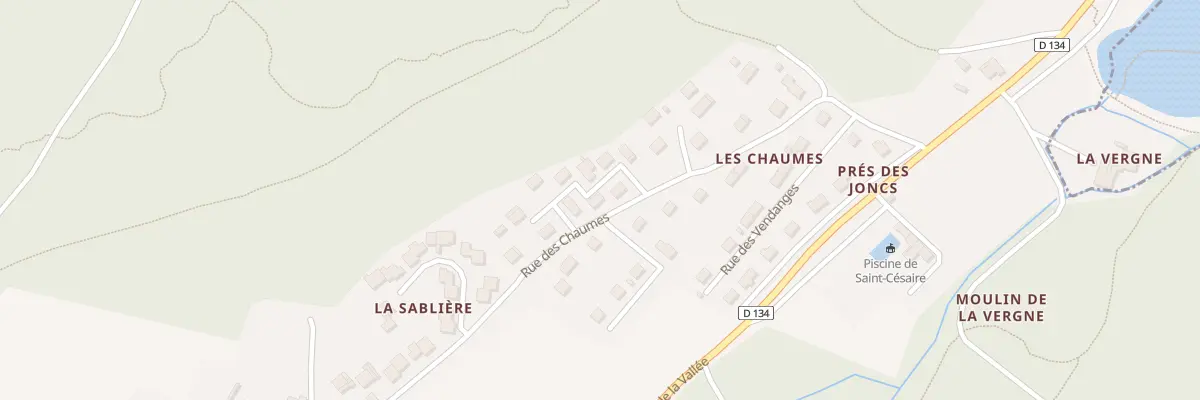 Plan du 6 Rue des Chaumes à Saint-Césaire