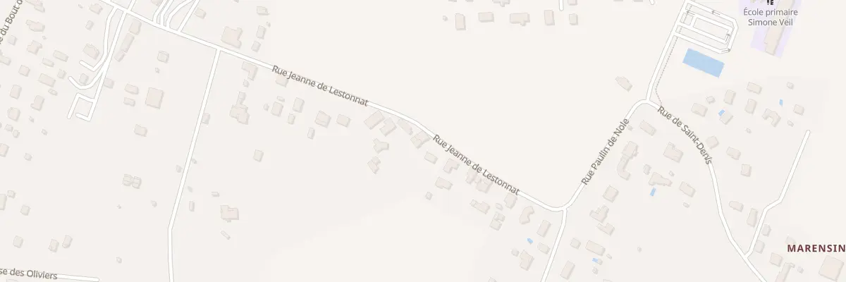 Plan du 16 Rue Jeanne de Lestonnat à Ambarès-et-Lagrave