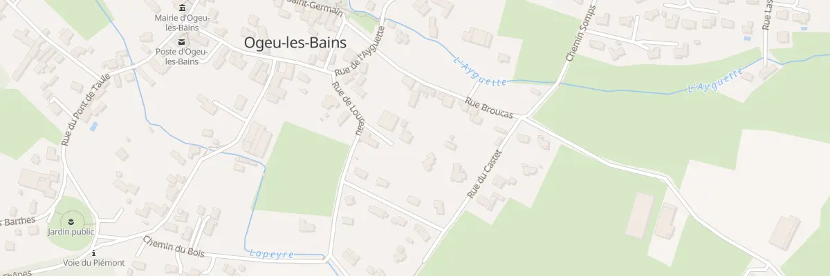 Plan du 17 Rue de Loureau à Ogeu-les-Bains