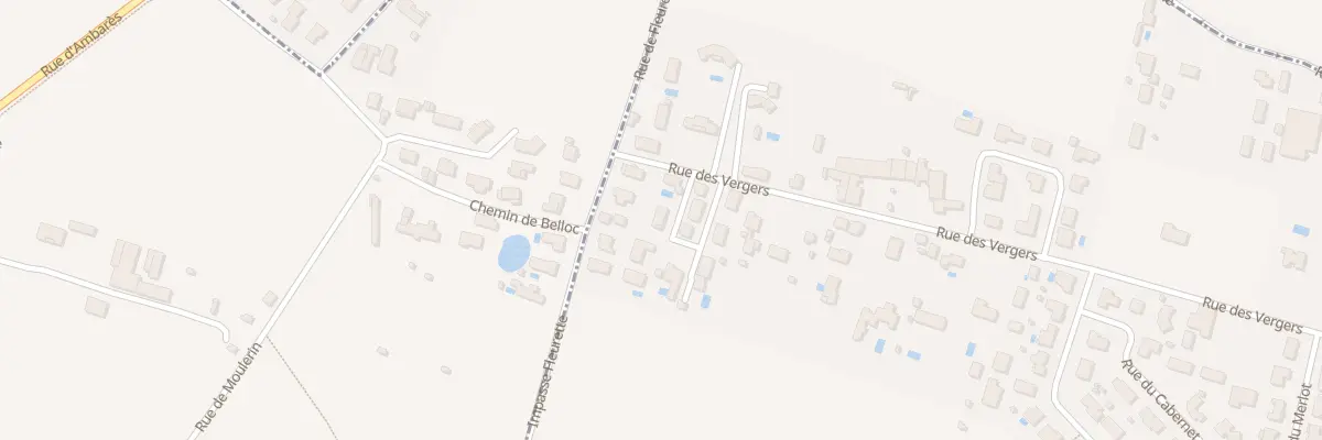 Plan du 74 Rue des Vergers à Carbon-Blanc
