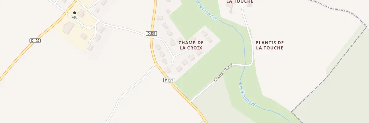Plan du 12 Rue du Champ de la Croix à Écoyeux