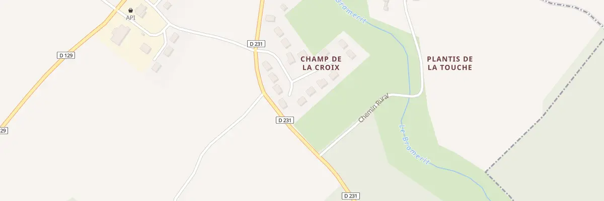 Plan du 10 Rue du Champ de la Croix à Écoyeux