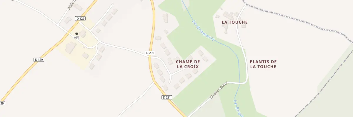 Plan du 9 Rue du Champ de la Croix à Écoyeux