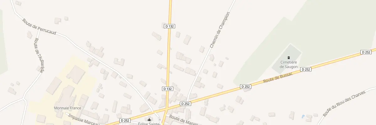 Plan du 28 Le Bourg à Saugon