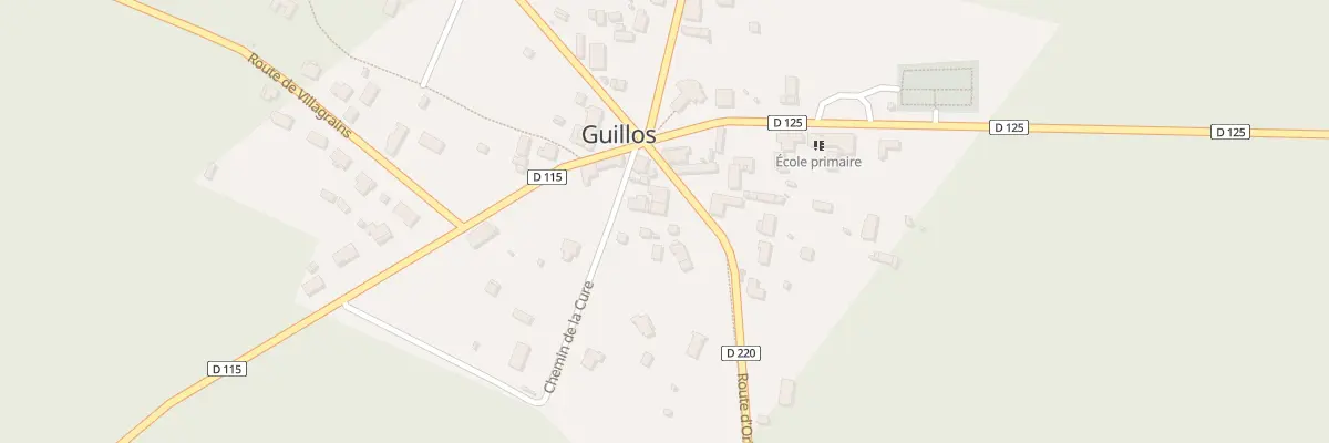 Plan du 58 Rte de Malentes à Guillos