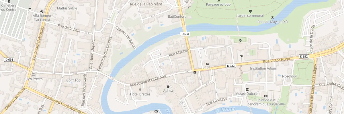 Plan du 33 Rue Maubec à Mont-de-Marsan