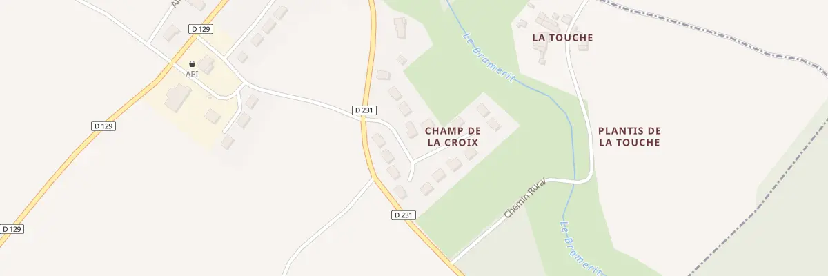 Plan du 7 Rue du Champ de la Croix à Écoyeux
