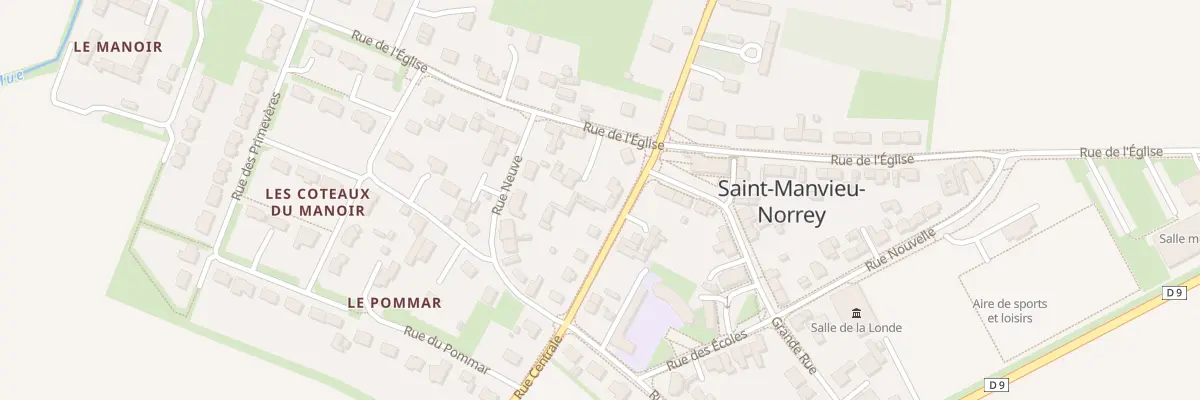 Plan du 4 Rue Centrale à Saint-Manvieu-Norrey