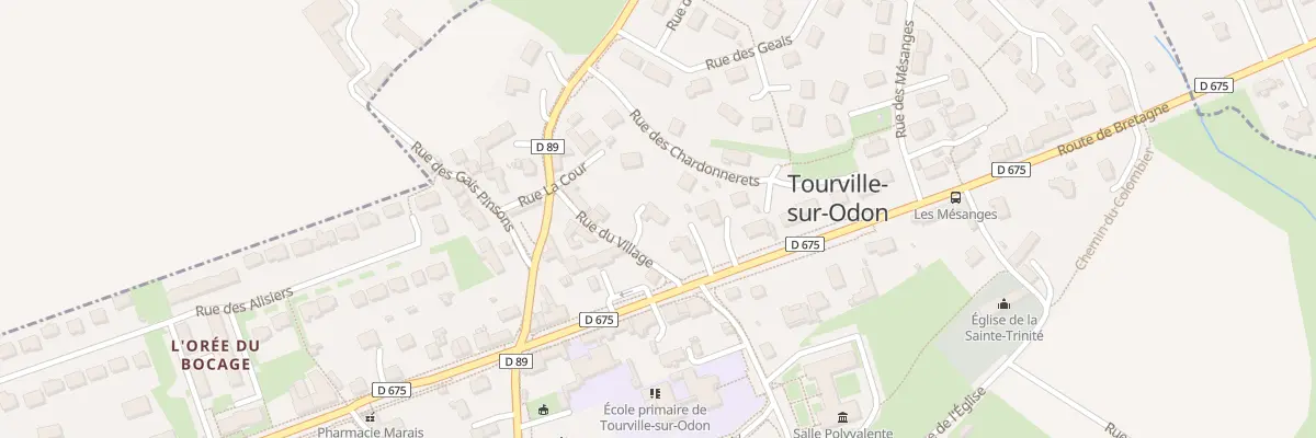 Plan du 2 Rue du Village à Tourville-sur-Odon