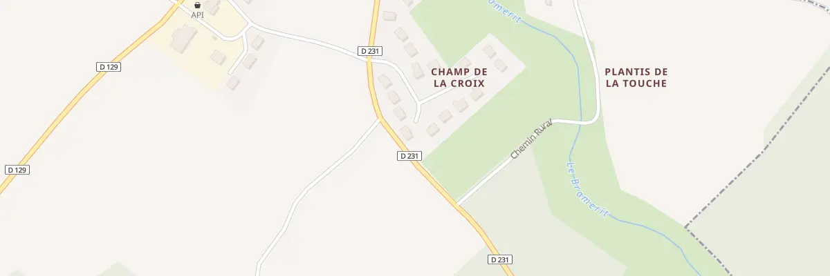 Plan du 8 Rue du Champ de la Croix à Écoyeux