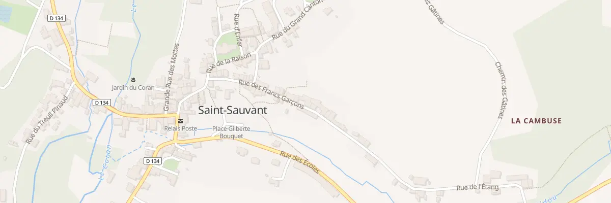 Plan du 23 Rue des Francs Garçons à Saint-Sauvant
