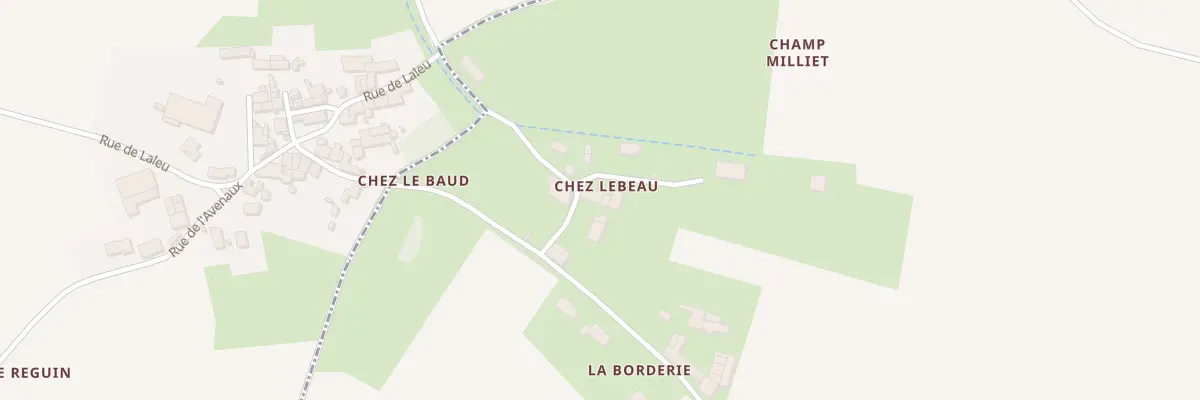 Plan du 6 Rue de Chez le Baud à Nantillé