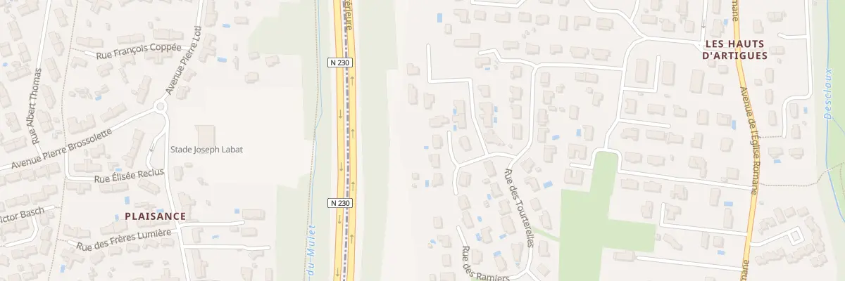 Plan du 8 Rue des Palombes à Artigues-près-Bordeaux