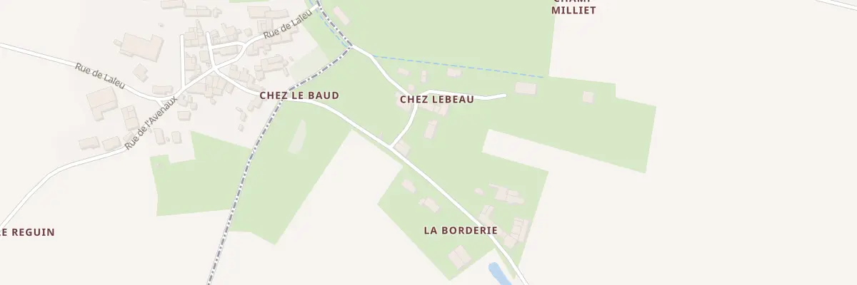 Plan du 4 Rue de Chez le Baud à Nantillé