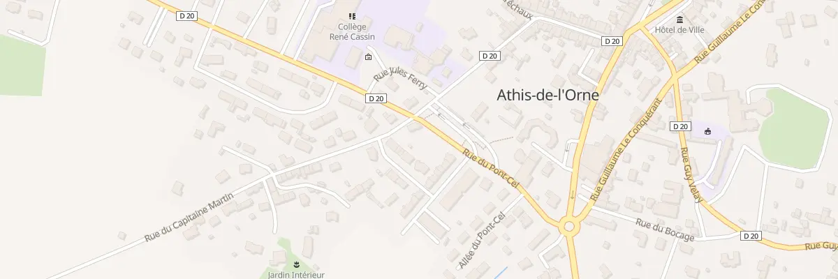 Plan du 1 Rue du Capitaine Martin à Athis-Val de Rouvre