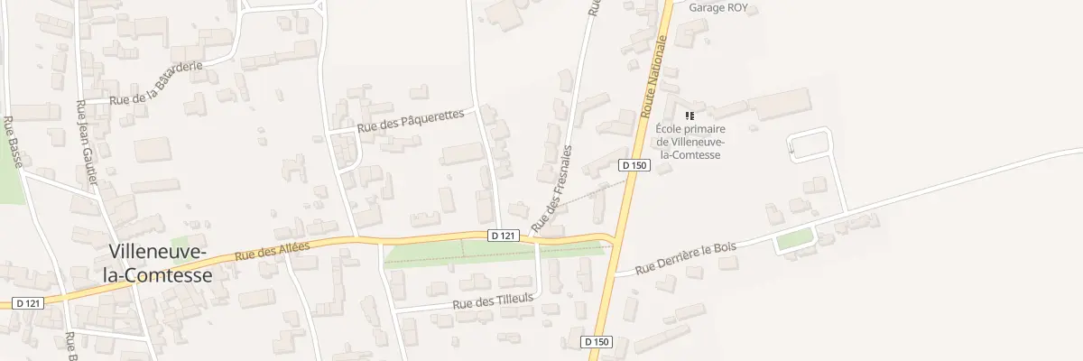 Plan du 1 Rue des Fresnaies à Villeneuve-la-Comtesse