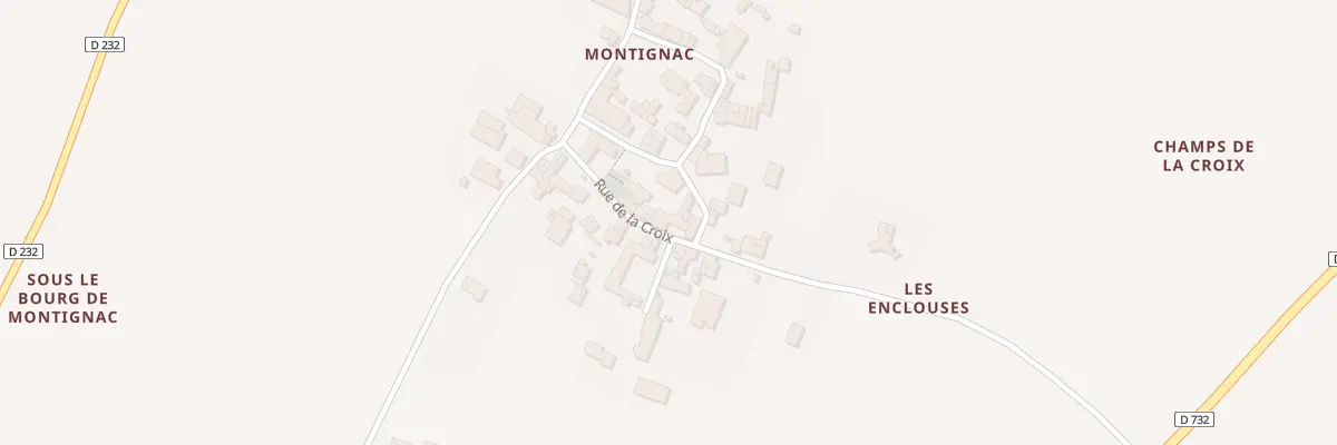 Plan du 9 Rue de la Croix à Bougneau