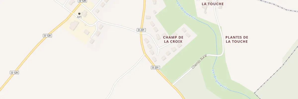 Plan du 4 Rue du Champ de la Croix à Écoyeux