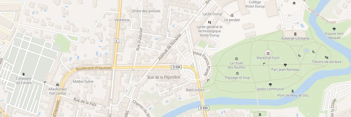Plan du 5 Pl Francis Planté à Mont-de-Marsan
