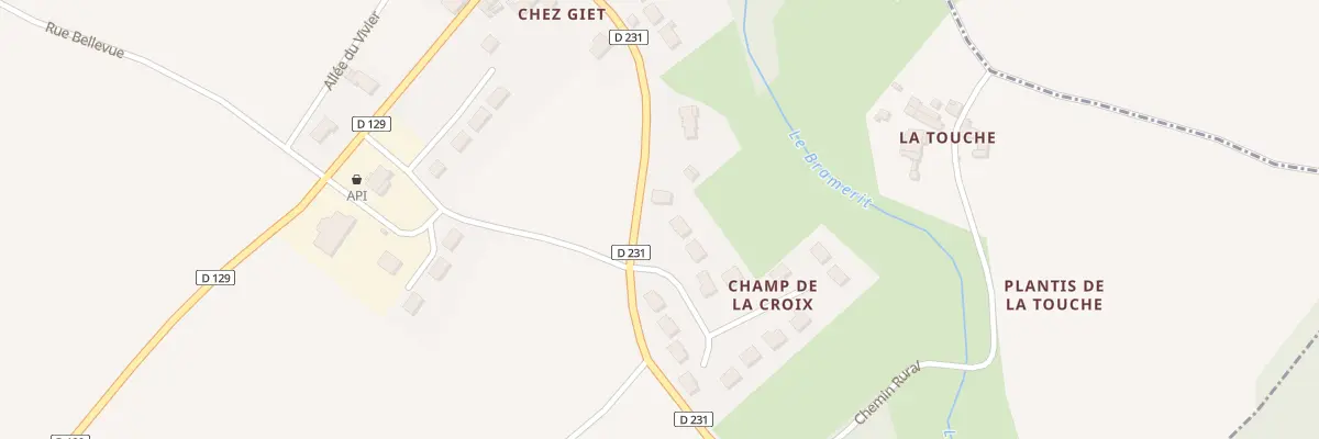 Plan du 1 Rue du Champ de la Croix à Écoyeux