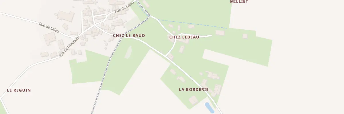 Plan du 2 Rue de Chez le Baud à Nantillé