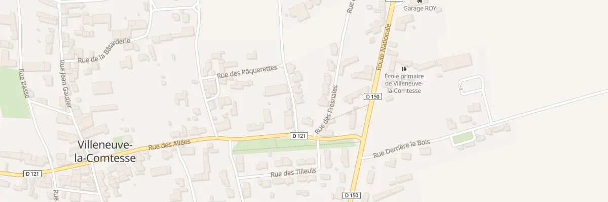 Plan du 17 Rue des Paquerettes à Villeneuve-la-Comtesse