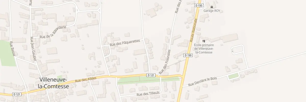 Plan du 15 Rue des Fresnaies à Villeneuve-la-Comtesse