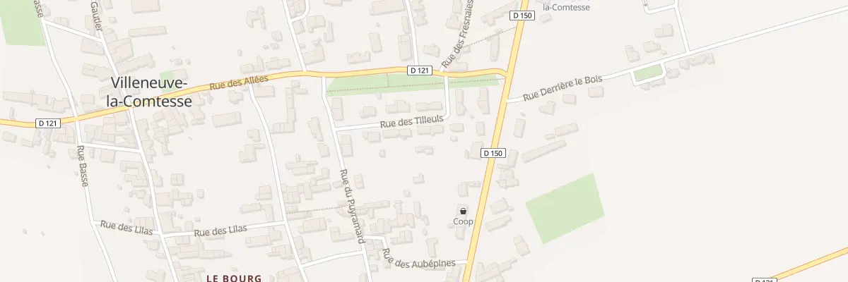 Plan du 8 Rue des Tilleuls à Villeneuve-la-Comtesse