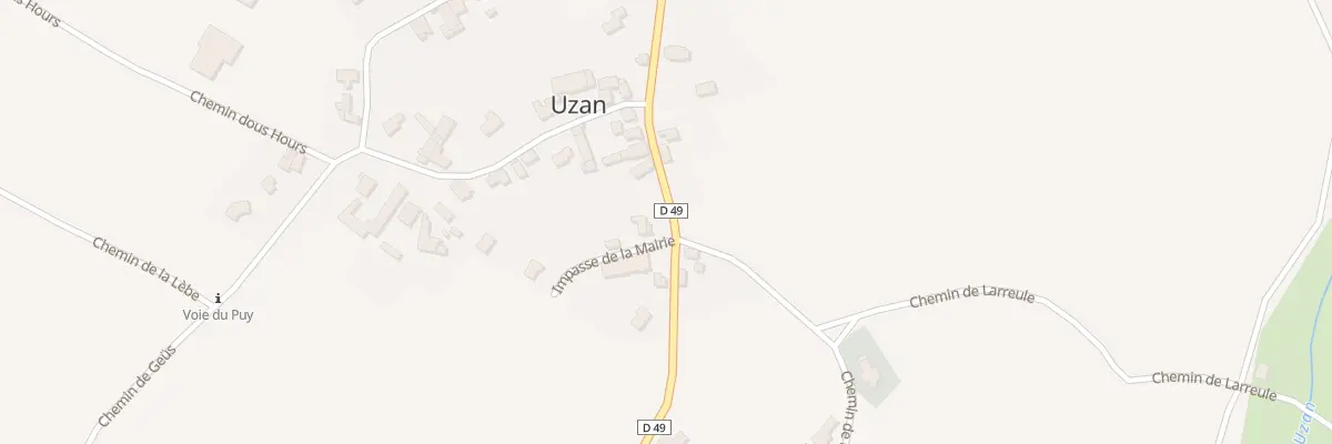 Plan du 39 Rte d’Arzacq à Uzan