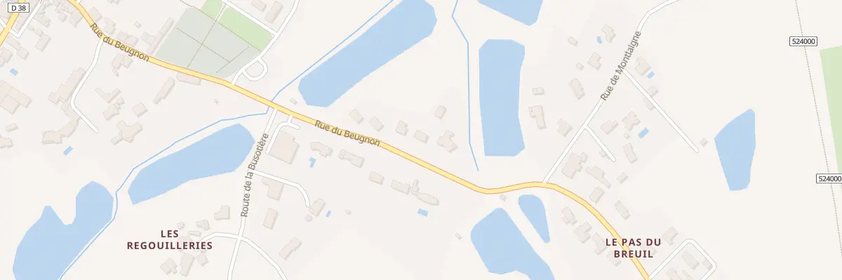 Plan du 21 Rue du Beugnon Terves à Bressuire