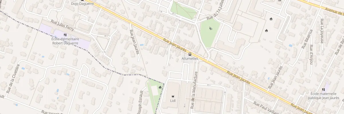 Plan du 257 Rue Jean Jaurès à Trélazé