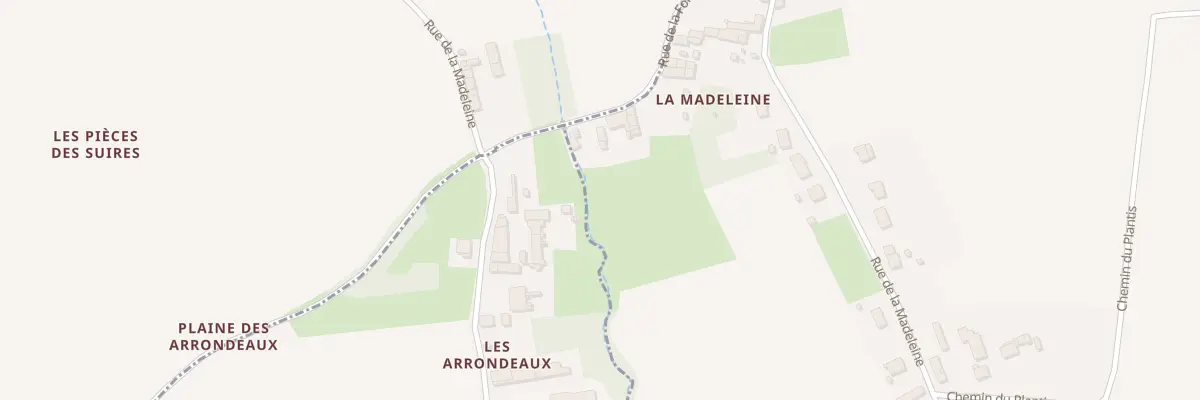 Plan du 629 Rue de la Madeleine à Courcelles