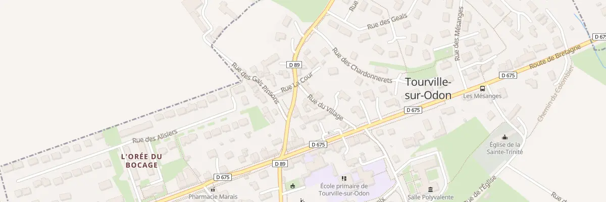 Plan du 3 Rue du Village à Tourville-sur-Odon
