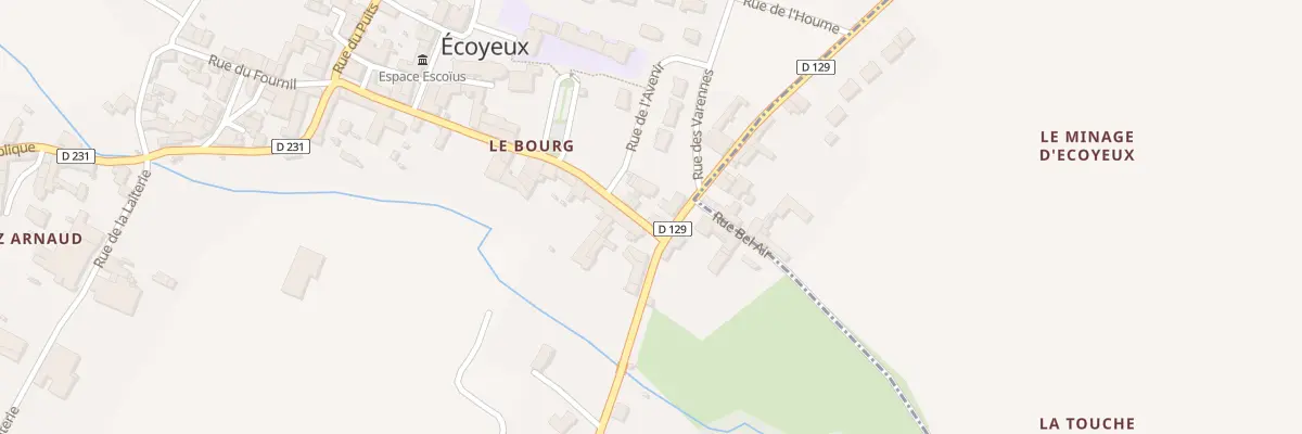 Plan du 2 Rue de la République à Écoyeux