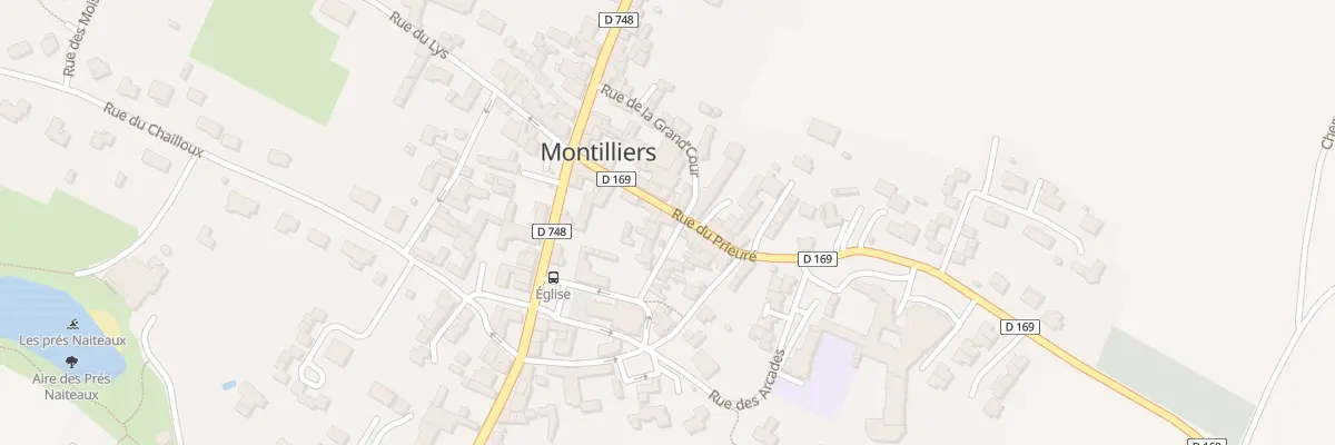 Plan du 9 Rue du Prieuré à Montilliers