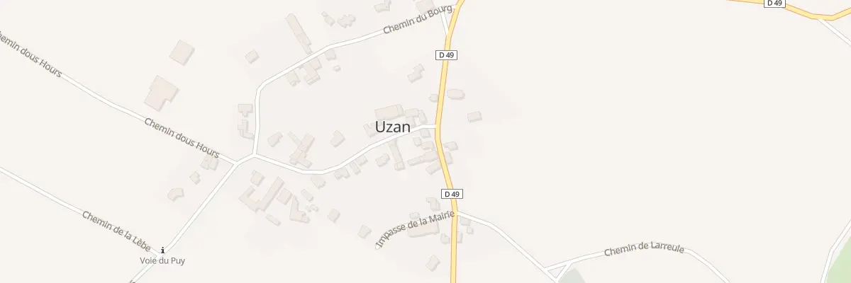 Plan du 109 Rte d’Arzacq à Uzan