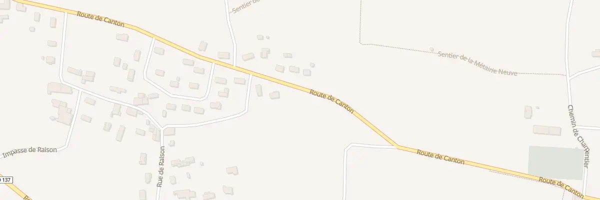 Plan du 543 Rte du Canton à Virsac