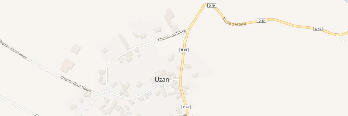Plan du 183 Rte d’Arzacq à Uzan