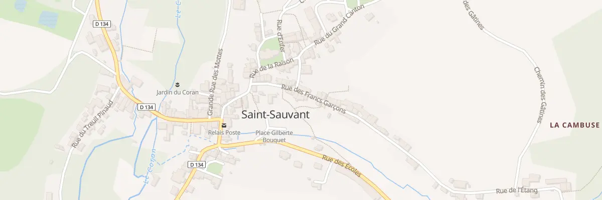 Plan du 6 Rue des Francs Garçons à Saint-Sauvant