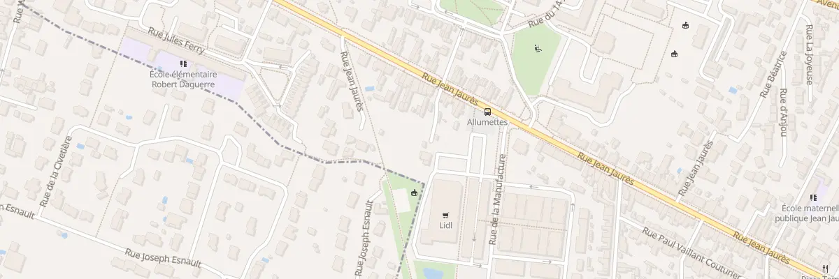 Plan du 261 Rue Jean Jaurès à Trélazé