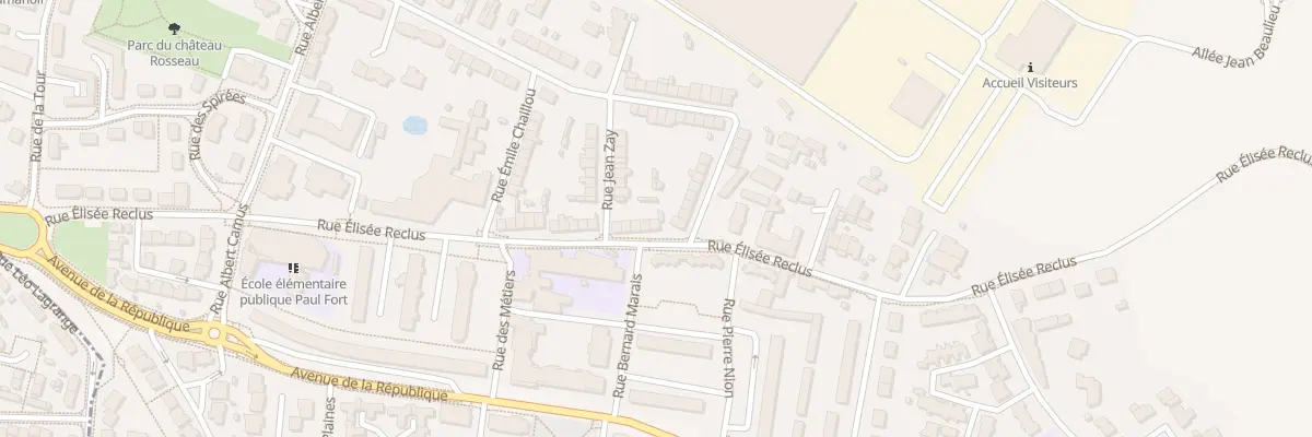 Plan du 196 Rue Élisée Reclus à Trélazé
