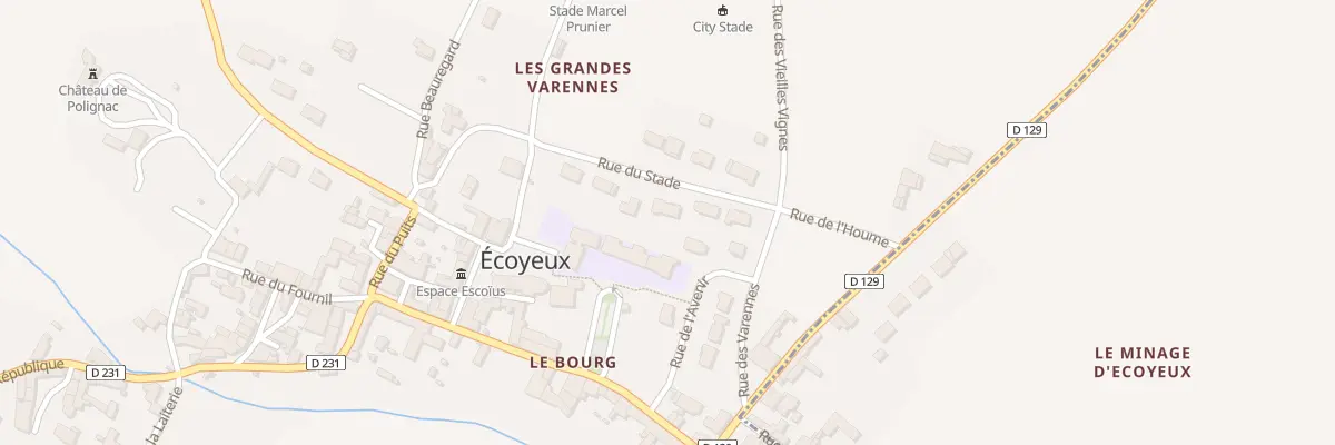 Plan du 22 Rue du Stade à Écoyeux