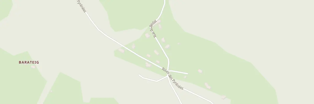 Plan du 34 Rue du Bédat à Arbus