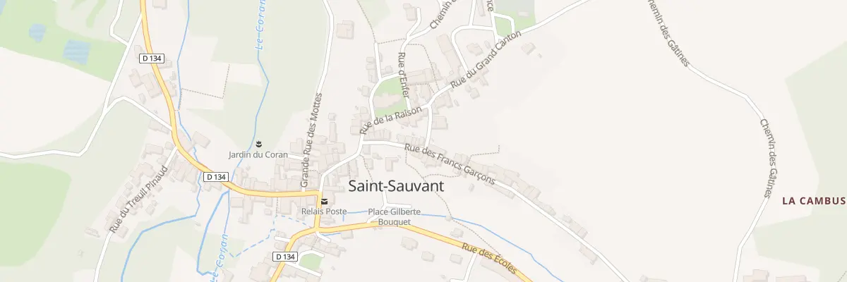 Plan du 13 Rue des Francs Garçons à Saint-Sauvant