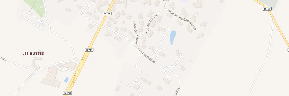 Plan du 1 Rue des Tilleuls à Montilliers