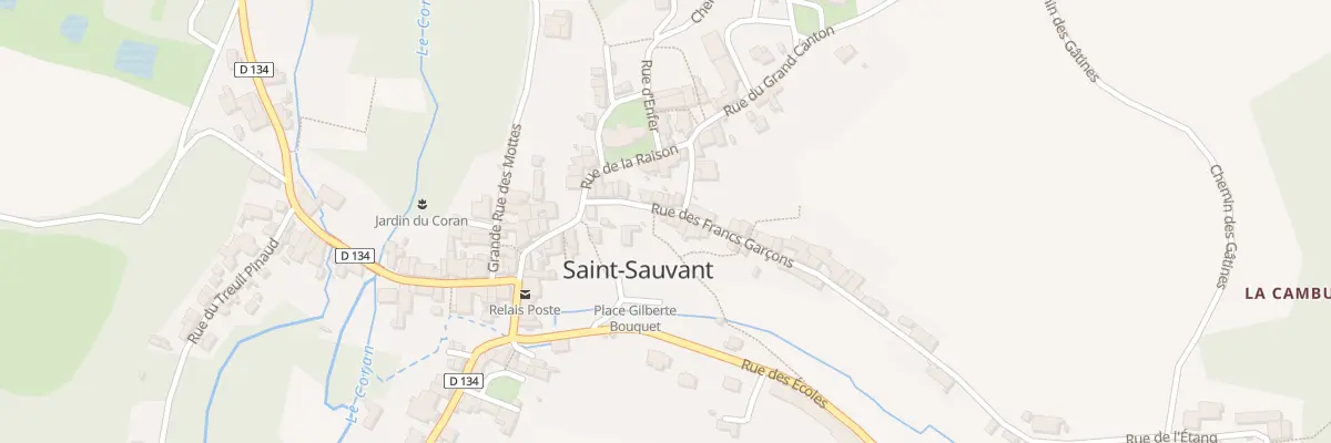 Plan du 2 Rue des Francs Garçons à Saint-Sauvant