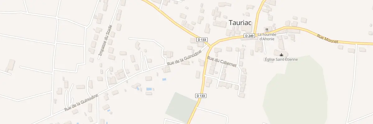 Plan du 1 Rue de la Guinaudine à Tauriac