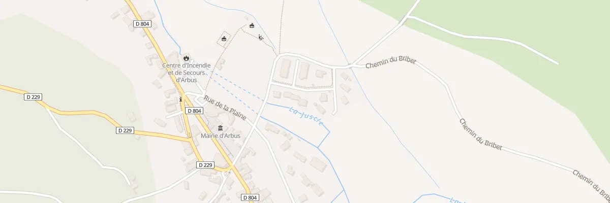 Plan du 8 Lot du Bourg à Arbus