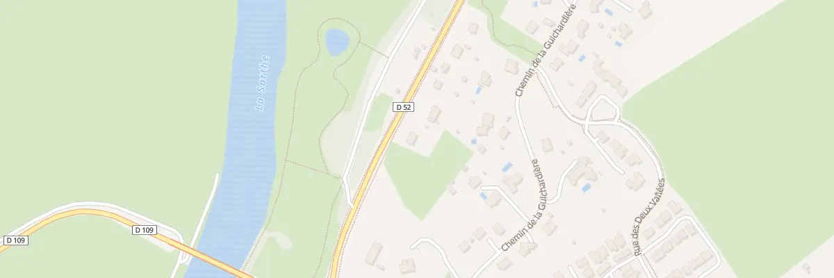 Plan du 4 Rte de Tiercé à Briollay